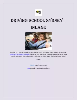 Learn to Drive Sydney | Inlane