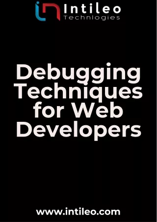 debugging techniques for web developers