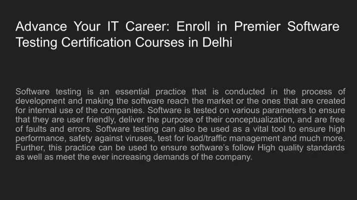 advance your it career enroll in premier software