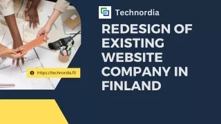 Redesign of Existing Website Company in Finland