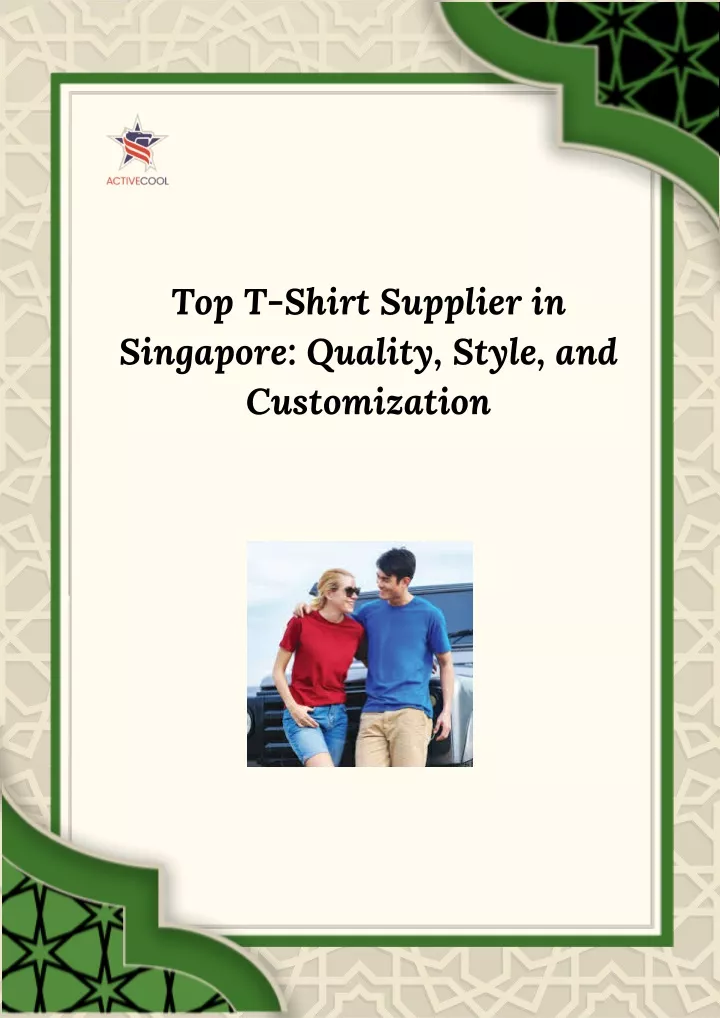 top t shirt supplier in singapore quality style