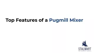 Top Features of a Pugmill Mixer for Efficient Mixing