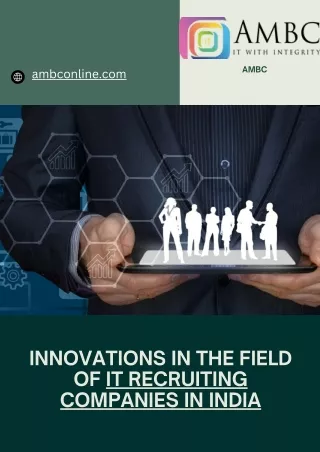 Innovations in the Field of IT Recruiting Companies in India