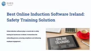 Best Online Induction Software Ireland: Safety Training Solution