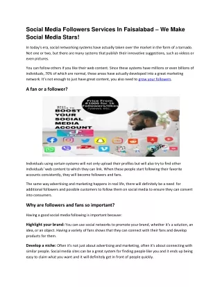 Social Media Followers Services 1