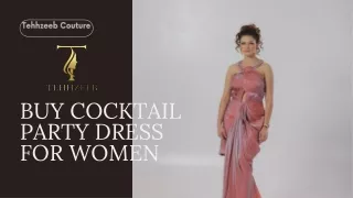 Buy Cocktail Party Dress For Women Online From Tehhzeeb Couture