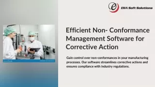 efficient non conformance management software