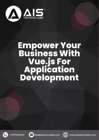 Empower Your Business With Vue.js For Application Development