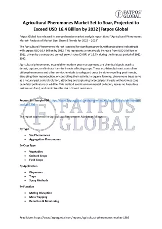 Agricultural Pheromones Market
