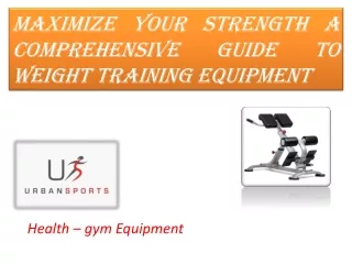 Weight training equipment