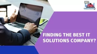 Are you Finding Best IT Solutions Company