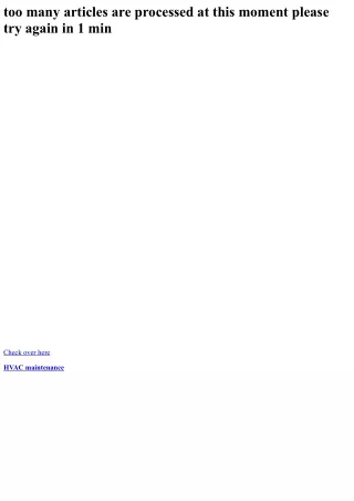 too many articles are processed at this moment