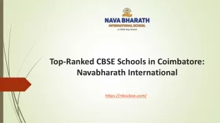 Top-Ranked CBSE Schools in Coimbatore Navabharath International