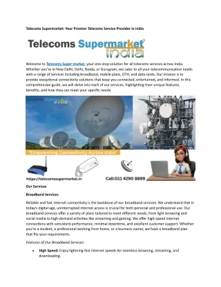 India’s Leading Destination for Superior Connectivity Solutions.