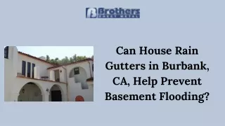 House Rain Gutters