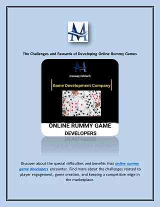 The Challenges and Rewards of Developing Online Rummy Games