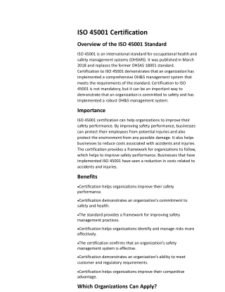 certificacion iso 45001 peru