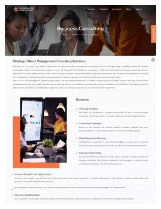 International Business Consultant - Crescendo Worldwide