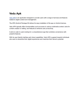 Vedu Apk