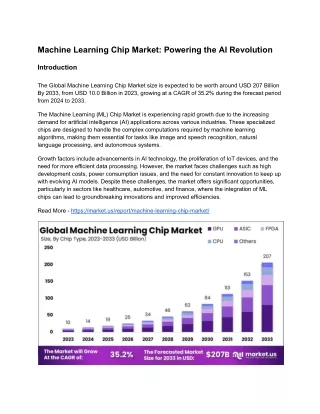 machine learning chip market powering