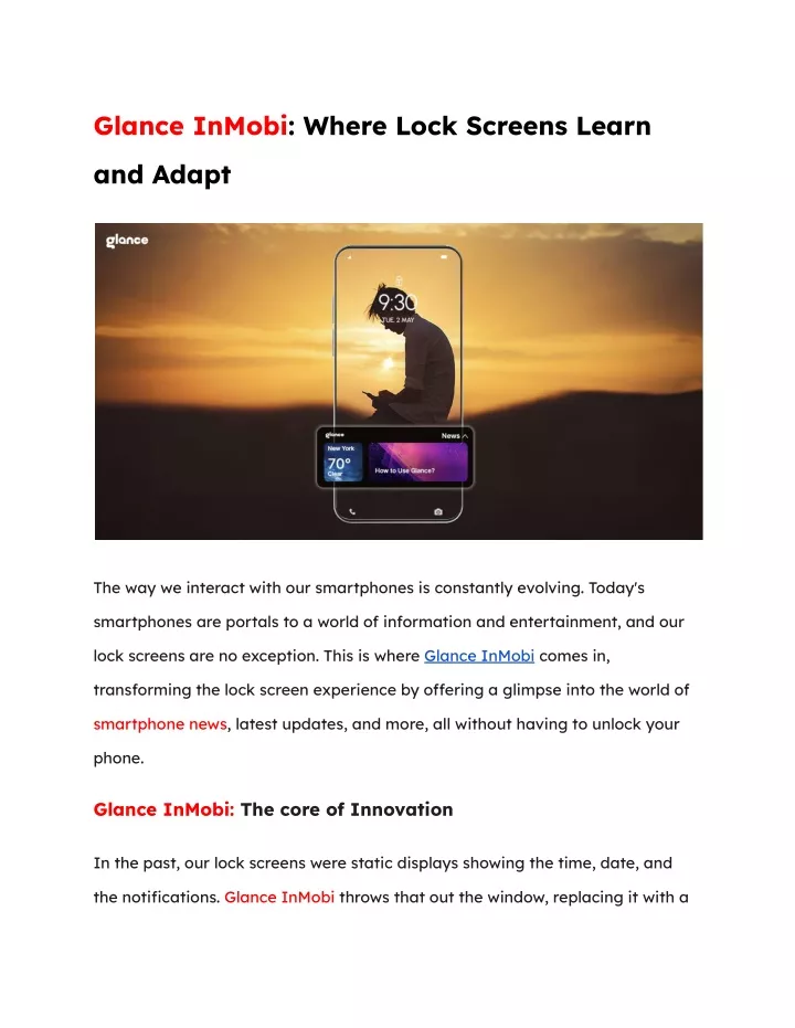 glance inmobi where lock screens learn