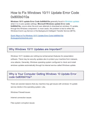 how to fix windows 10 11 update error code