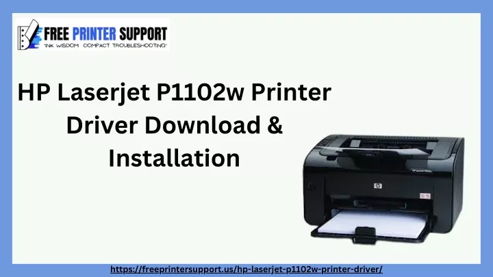 hp laserjet p1102w printer driver download