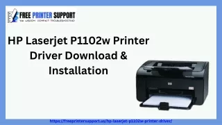 HP Laserjet P1102w Printer Driver Download & Installation (1)