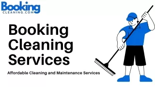 Affordable Cleaning and Maintenance Services