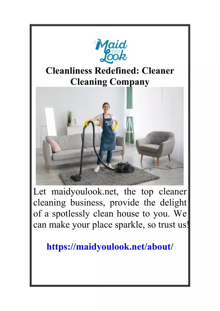 cleanliness redefined cleaner cleaning company