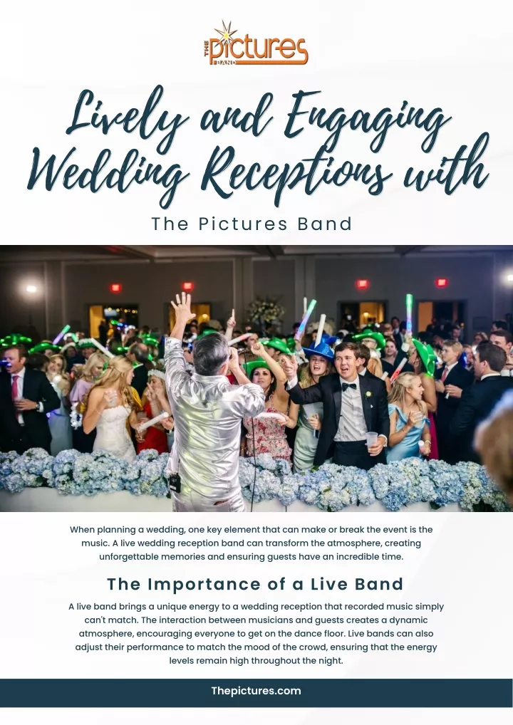 lively and engaging wedding receptions with