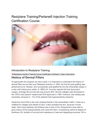 Best Botox and Dermal Filler Training and Certification in Pittsburgh