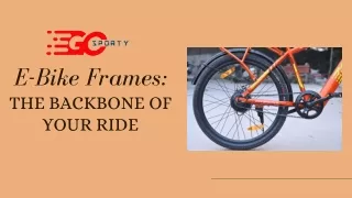 e bike frames