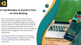8 Common Mistakes to Avoid in One-on-One Betting: Tips for Smarter Wagering