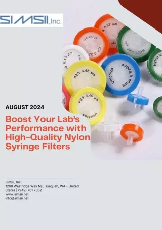 Boost Your Lab’s Performance with High-Quality Nylon Syringe Filters