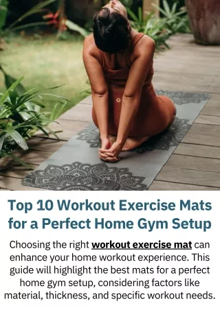 Top 10 Workout Exercise Mats for a Perfect Home Gym Setup