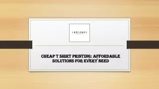 Cheap T Shirt Printing Affordable Solutions for Every Need