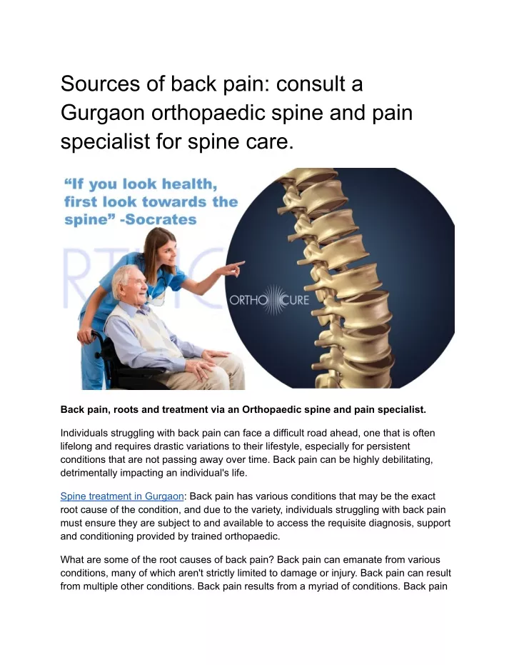 sources of back pain consult a gurgaon