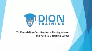 ITIL Foundation Certification – Placing you on the Path to a Soaring Career