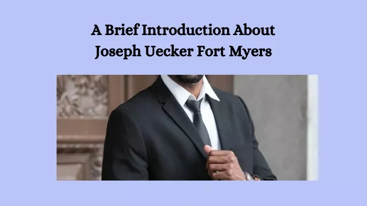 a brief introduction about joseph uecker fort