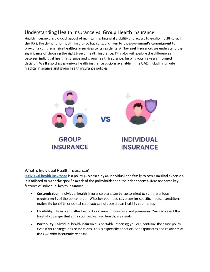 understanding health insurance vs understanding