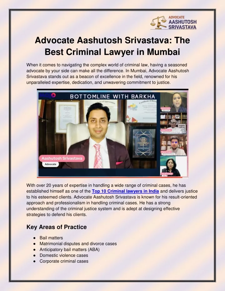 advocate aashutosh srivastava the best criminal