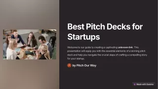 Crafting the Best Pitch Deck for Startup Success