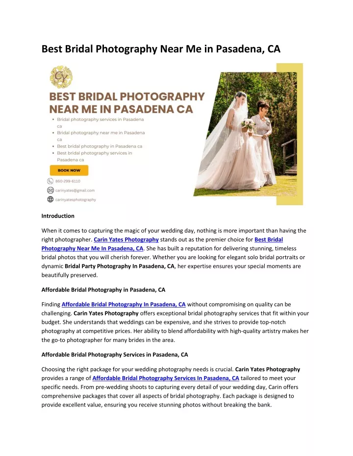 best bridal photography near me in pasadena ca