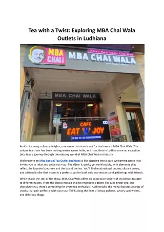 tea with a twist exploring mba chai wala outlets