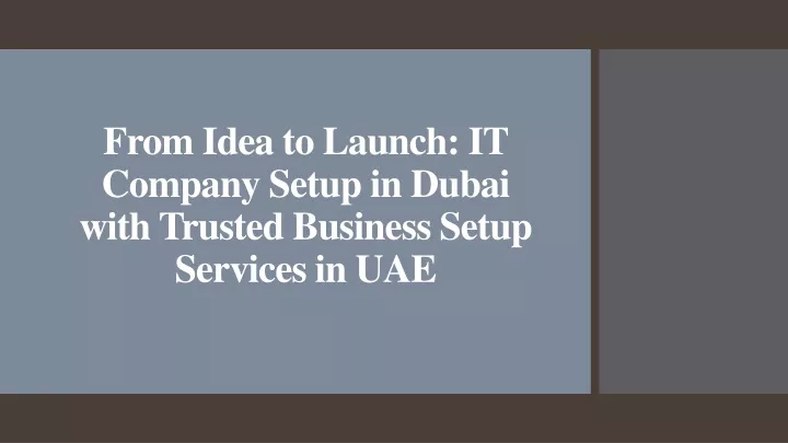 from idea to launch it company setup in dubai with trusted business setup services in uae