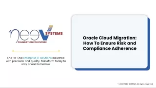 Oracle Cloud Migration_ How To Ensure Risk and Compliance Adherence _ Neev