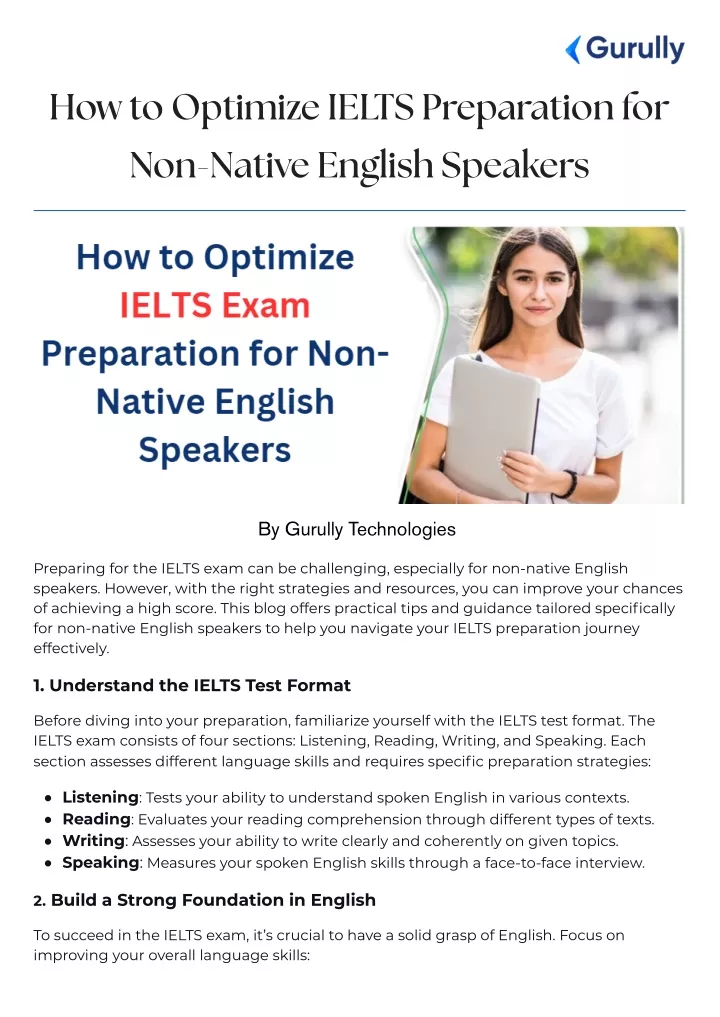 how to optimize ielts preparation for non native