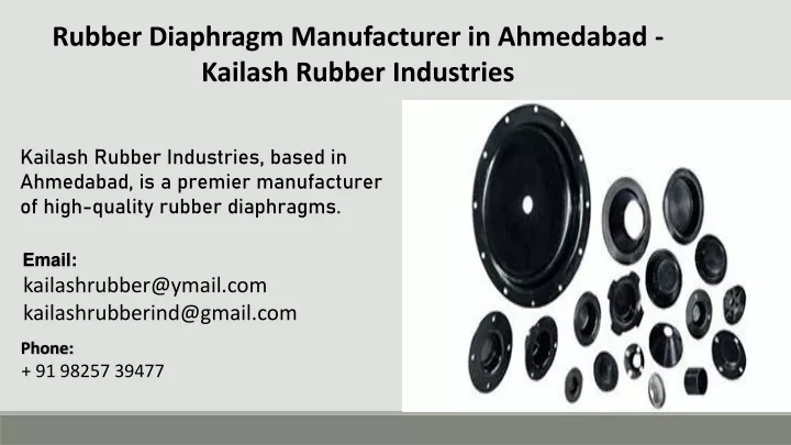 rubber diaphragm manufacturer in ahmedabad