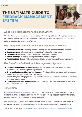 The Ultimate Guide to Feedback Management System